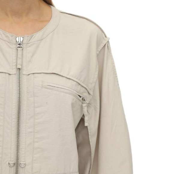 Isabel Marant Étoile - Leiko Cotton Canvas Jumpsuit / Size 36FR - 4US - Picture 7 of 10